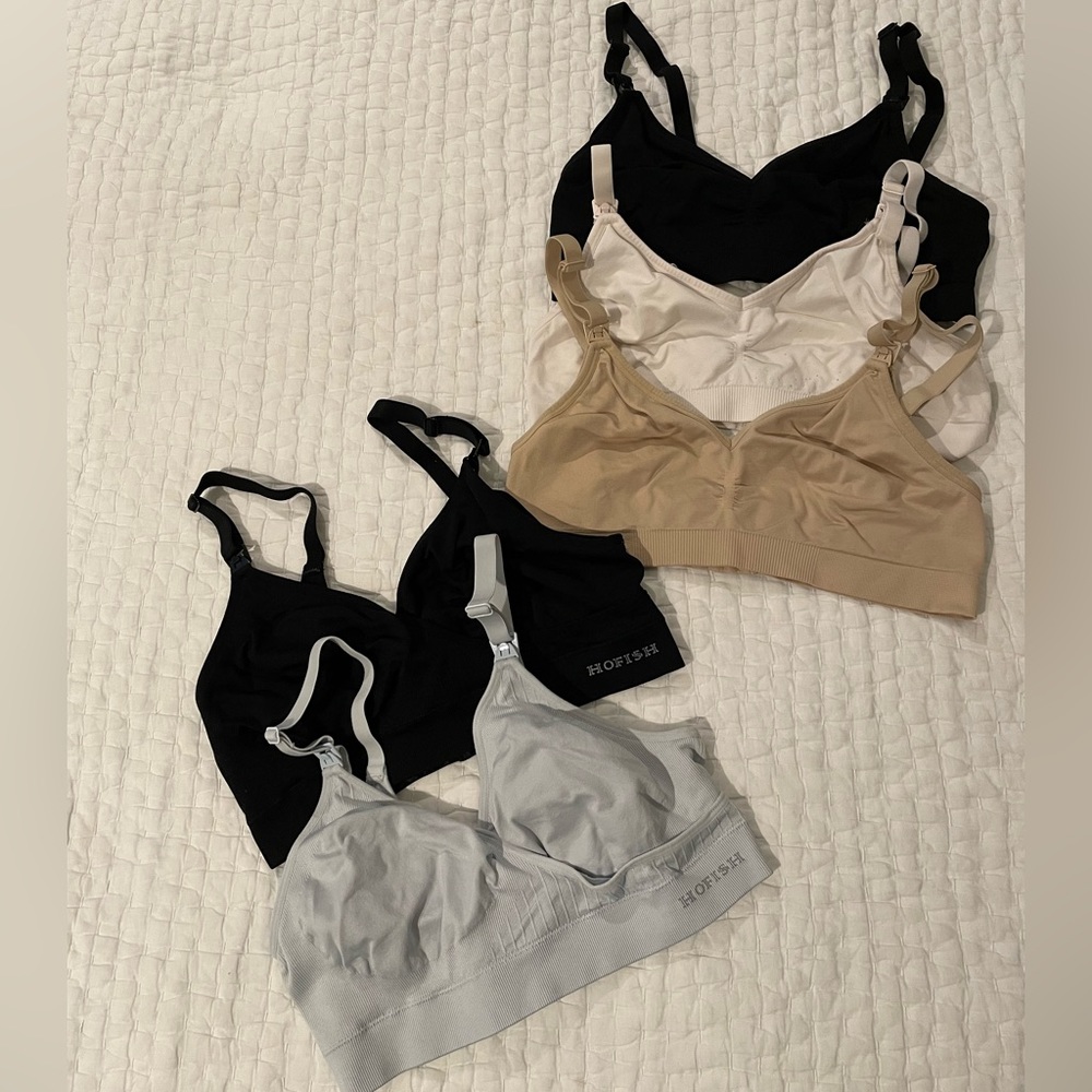 HoFish Maternity bras.  Good condition, two different styles.